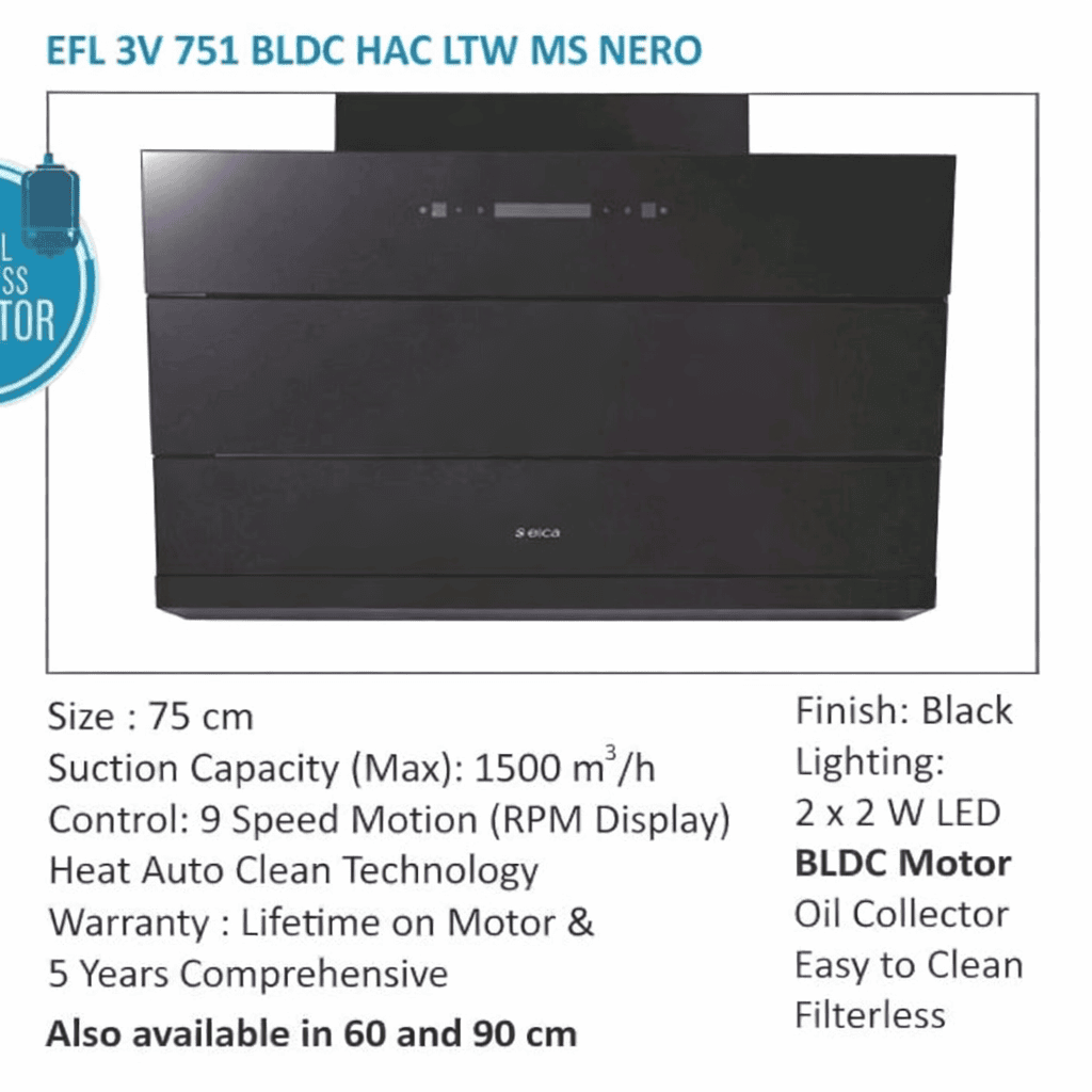 EFL 3V 751 BLDC Auto‑Clean Chimney